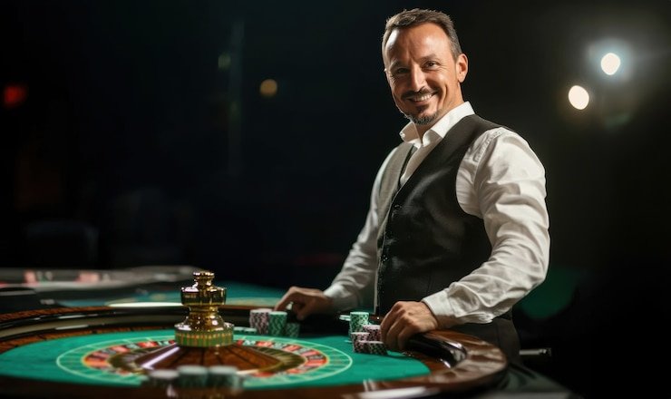 Meja poker di nagahoki303 dengan antarmuka pemain Indonesia